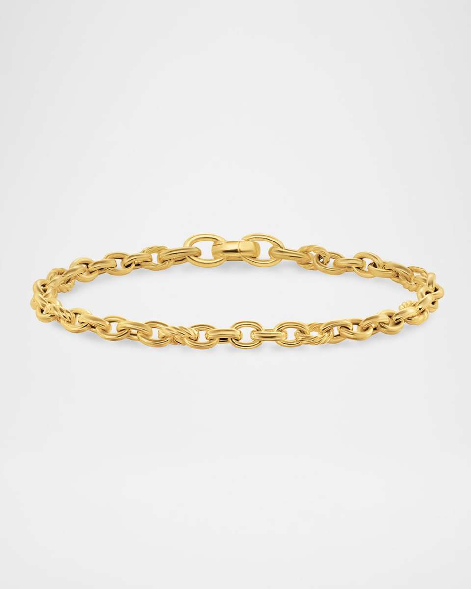 DY Mercer Petite Chain Bracelet in 18K Gold, 4.5